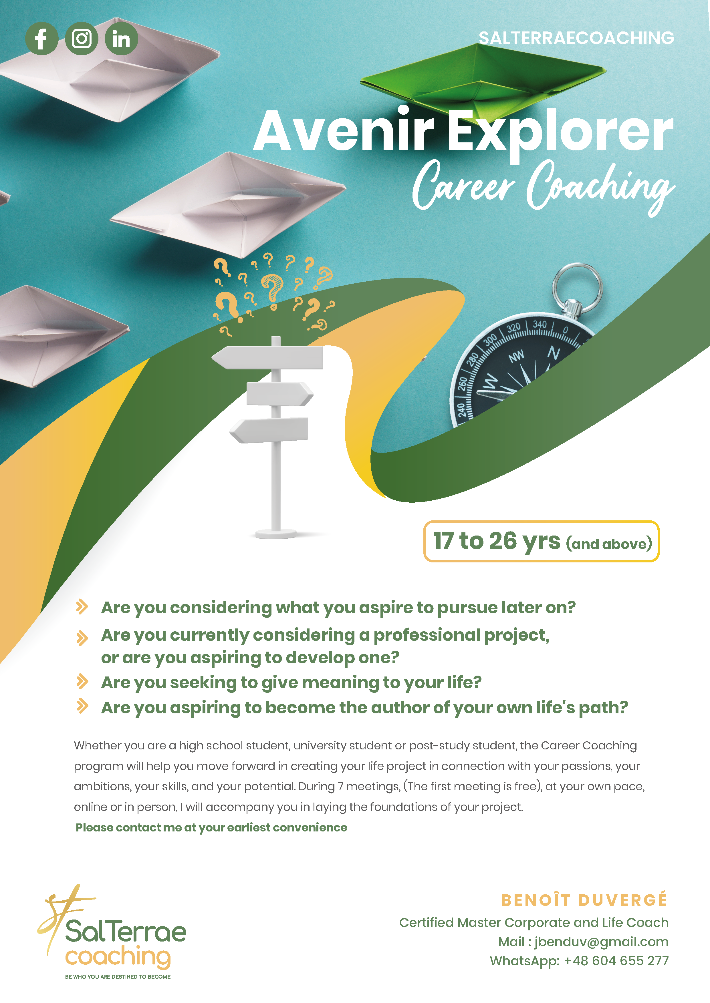 Poster on Career Orientation Avenir Explorer